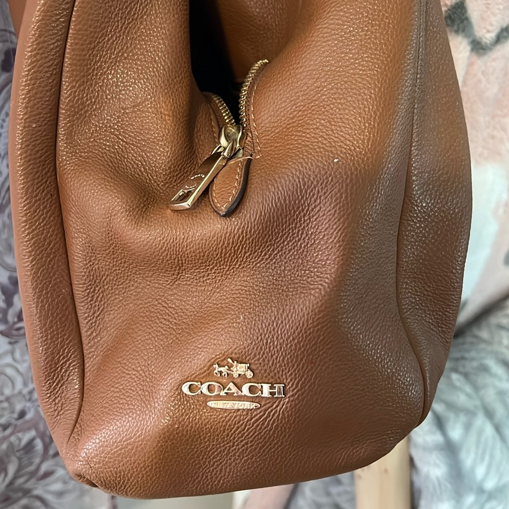Coach camel brown handbag.